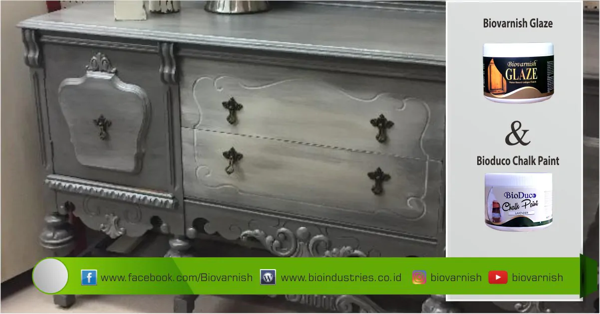 Finishing Chalk Paint pada Furniture Berubah Antik dengan Biovarnish