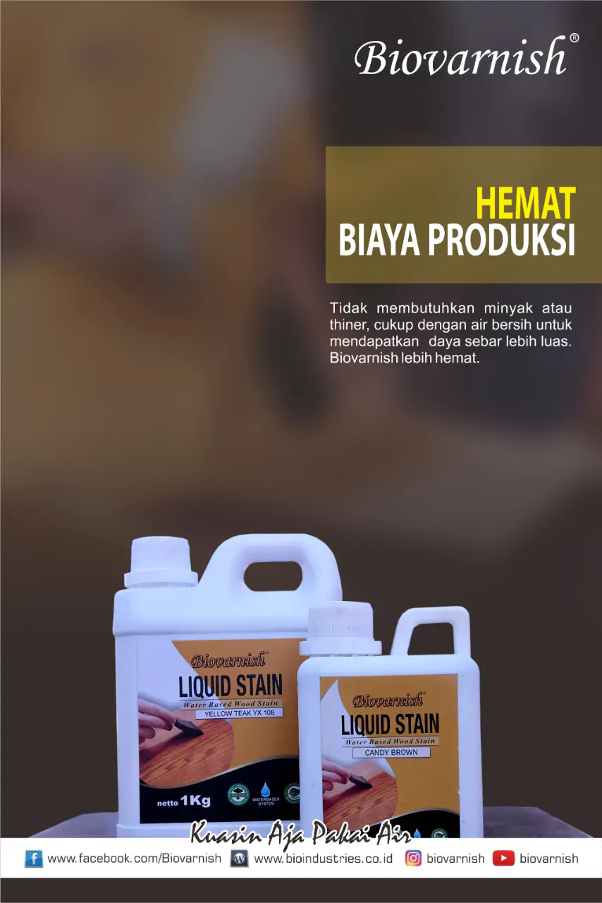 Refinishing Meja Dengan Cat Semprot Kayu Biovarnish Menjelang Lebaran
