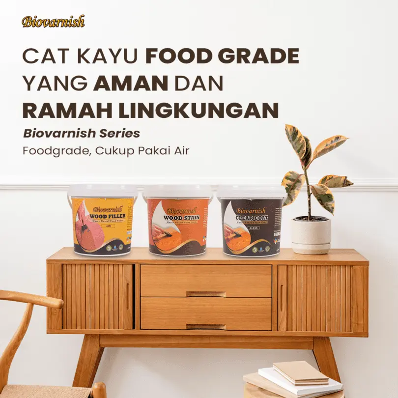 Memilih Cat Kayu Food Grade, Mudah Diaplikasi, dan Rendah VOC