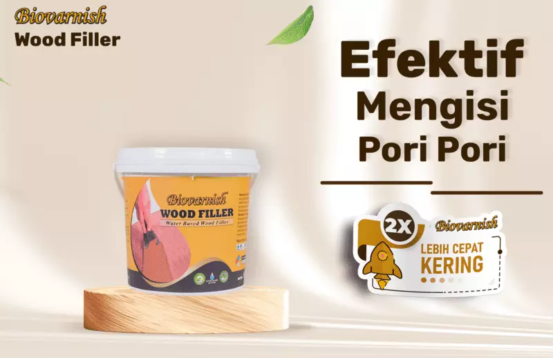 Dempul Kayu Kuat ala Biovarnish Wood Filler